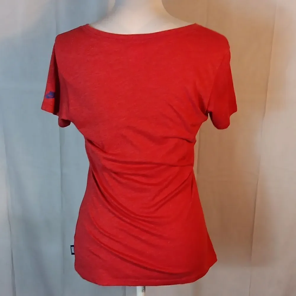 Nike NFL New York Giants Women's Red V-Neck Tee